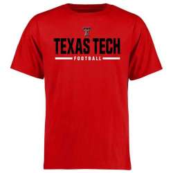 Texas Tech Red Raiders Custom Sport Wordmark WEM T-Shirt - Red