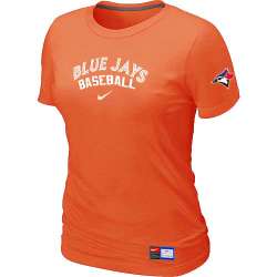 Toronto Blue Jays Nike Women's Orange Short Sleeve Practice T-Shirt
