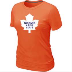Toronto Maple Leafs Big & Tall Women's Logo Orange T-Shirt