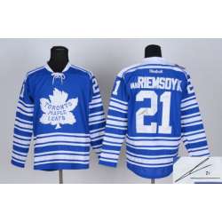 Toronto Maple Leafs #21 James van Riemsdyk 2014 Winter Classic Blue Signature Edition Jerseys