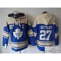 Toronto Maple Leafs #27 Darryl Sittler Light Blue Stitched Signature Edition Hoodie