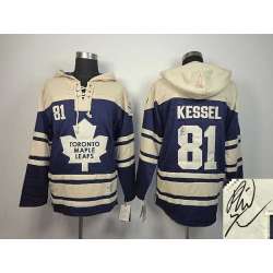 Toronto Maple Leafs #81 Phil Kessel Navy Blue Stitched Signature Edition Hoodie