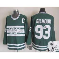 Toronto Maple Leafs #93 Doug Gilmour Green Signature Edition Jerseys