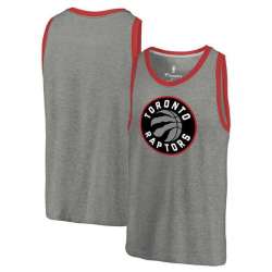 Toronto Raptors Team Essential Tri-Blend Tank Top - Heather Gray