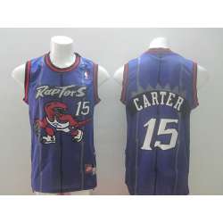 Toronto Raptors #15 Carter Purple Swingman Jerseys