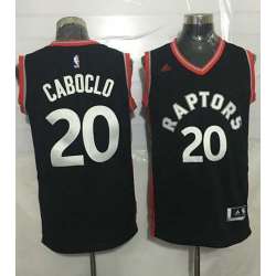 Toronto Raptors #20 Bruno Caboclo Black Stitched NBA Jersey