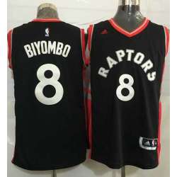 Toronto Raptors #8 Bismack Biyombo Black Stitched NBA Jersey