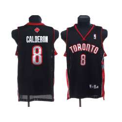 Toronto Raptors #8 Calderon Black Jerseys
