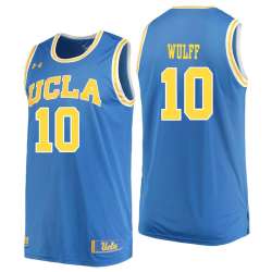 UCLA Bruins 10 Isaac Wulff Blue College Basketball Jersey Dzhi