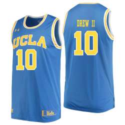 UCLA Bruins 10 Larry Drew II Blue College Basketball Jersey Dzhi
