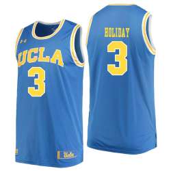UCLA Bruins 3 Aaron Holiday Blue College Basketball Jersey Dzhi
