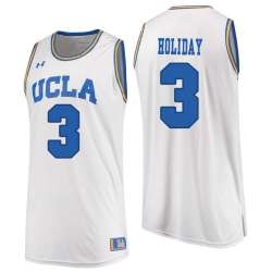 UCLA Bruins 3 Aaron Holiday White College Basketball Jersey Dzhi
