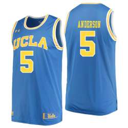 UCLA Bruins 5 Kyle Anderson Blue College Basketball Jersey Dzhi
