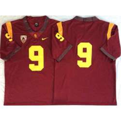 USC Trojans 9 Red College Football Jersey