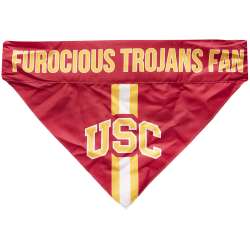 USC Trojans Pet Bandanna Size L - Special Order