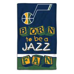 Utah Jazz Baby Burp Cloth 10x17 Special Order