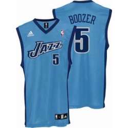Utah Jazz #5 Carlos Boozer Light Blue Jerseys