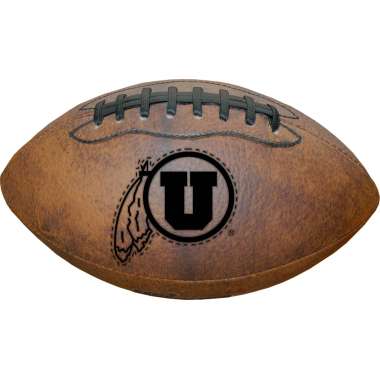 Utah Utes Football - Vintage Throwback - 9 Inches - Special Order