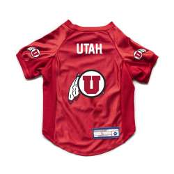 Utah Utes Pet Jersey Stretch Size L - Special Order