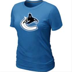 Vancouver Canucks Big & Tall Women's Logo L.blue T-Shirt