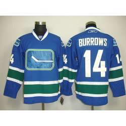 Vancouver Canucks #14 Burrows blue 3rd jesey