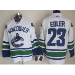 Vancouver Canucks #23 Alexander Edler White Jerseys