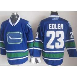 Vancouver Canucks #23 Edler Blue Third Jerseys