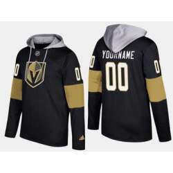 Vegas Golden Knights Men's Customized Name And Number Black Adidas Hoodie