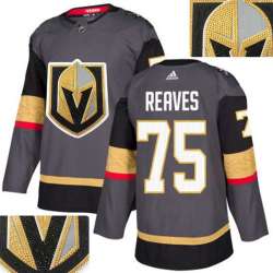 Vegas Golden Knights #75 Reaves Gray With Special Glittery Logo Adidas Jersey