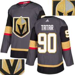 Vegas Golden Knights #90 Tatar Gray With Special Glittery Logo Adidas Jersey