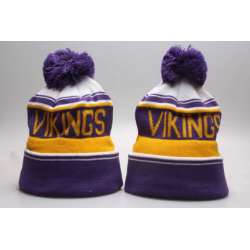 Vikings Fresh Logo Purple Knit Hat YP