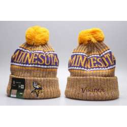 Vikings Yellow 2018 NFL Sideline Cold Weather Sport Knit Hat