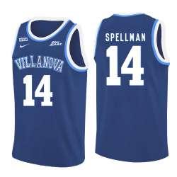 Villanova Wildcats 14 Omari Spellman Blue College Basketball Jersey Dzhi