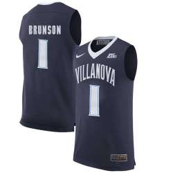 Villanova Wildcats 1 Jalen Brunson Navy College Basketball Elite Jersey Dzhi