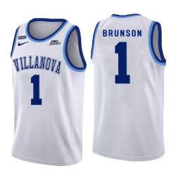 Villanova Wildcats 1 Jalen Brunson White College Basketball Jersey Dzhi