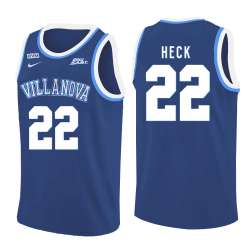 Villanova Wildcats 22 Peyton Heck Blue College Basketball Jersey Dzhi