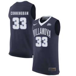 Villanova Wildcats 33 Dante Cunningham Navy College Basketball Elite Jersey Dzhi