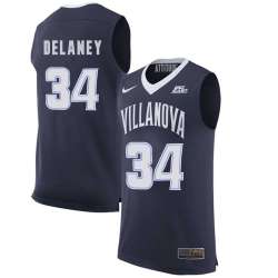Villanova Wildcats 34 Tim Delaney Navy College Basketball Elite Jersey Dzhi