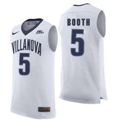 Villanova Wildcats 5 Phil Booth White College Basketball Elite Jersey Dzhi
