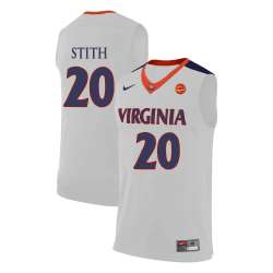 Virginia Cavaliers 20 Bryant Stith White College Basketball Jersey Dzhi