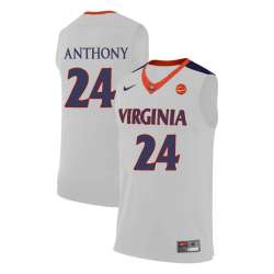 Virginia Cavaliers 24 Marco Anthony White College Basketball Jersey Dzhi