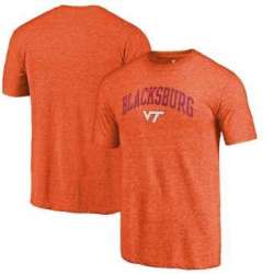 Virginia Tech Hokies Fanatics Branded Orange Arched City Tri Blend T-Shirt