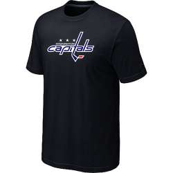Washington Capitals Big & Tall Logo Black T-Shirt