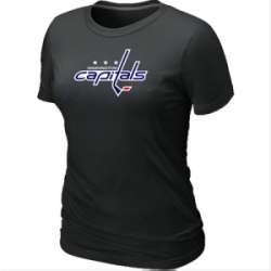 Washington Capitals Big & Tall Women's Logo Black T-Shirt