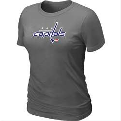 Washington Capitals Big & Tall Women's Logo D.Grey T-Shirt