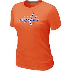 Washington Capitals Big & Tall Women's Logo Orange T-Shirt