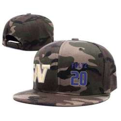 Washington Huskies #20 Markelle Fultz Camo College Basketball Adjustable Hat