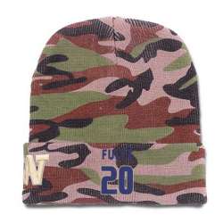 Washington Huskies #20 Markelle Fultz Camo College Basketball Knit Hat