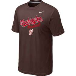 Washington Nationals 2014 Home Practice T-Shirt - Brown