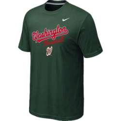 Washington Nationals 2014 Home Practice T-Shirt - Dark Green